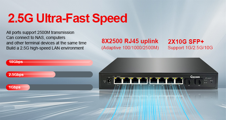 2.5G Switch PoE yang Dikelola  - Sfp+ 10G Managed Switch 8 Port ulasan dan harga